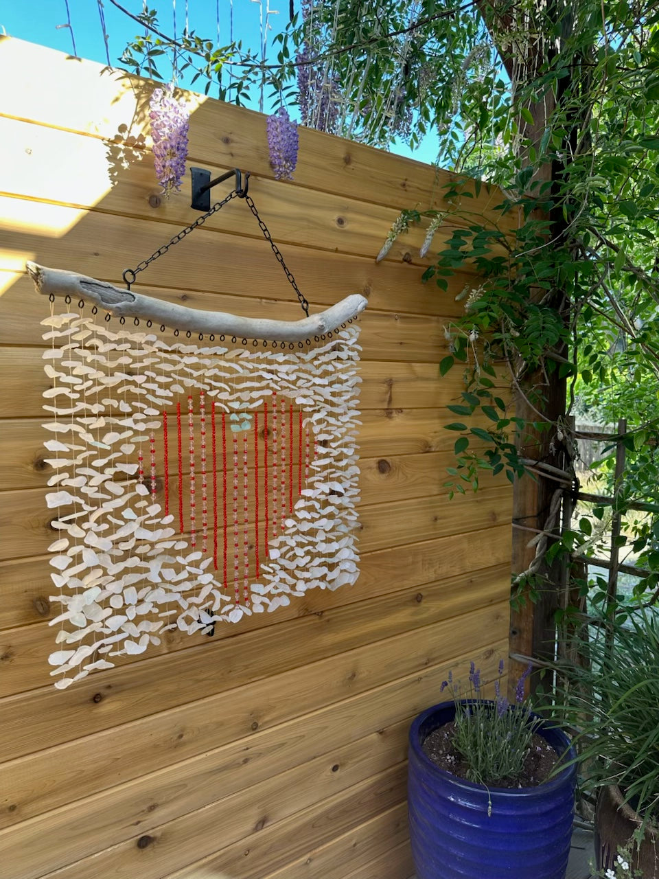 Multi Strand Red Heart Suncatcher