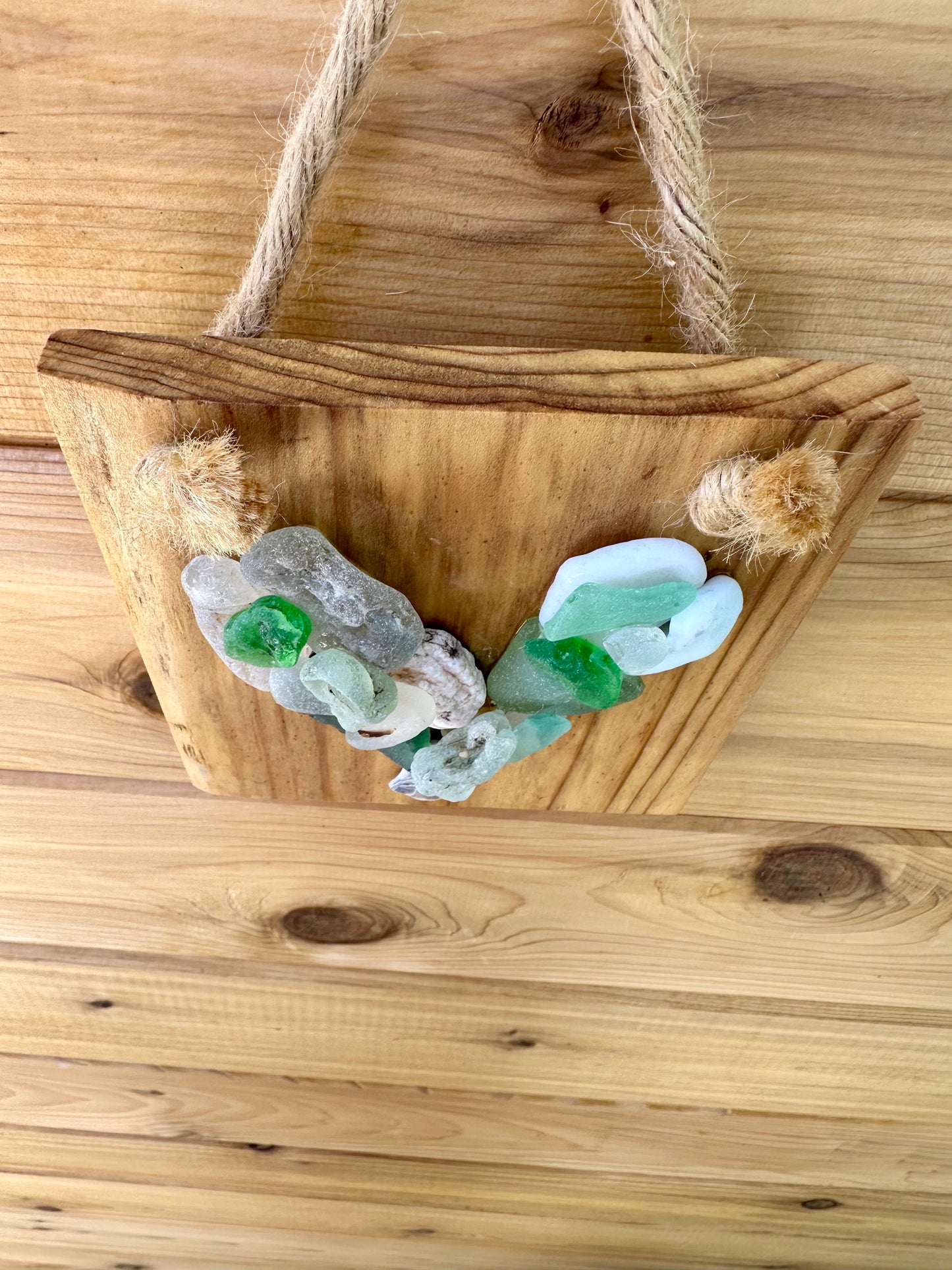Mini Heart on Natural Wood