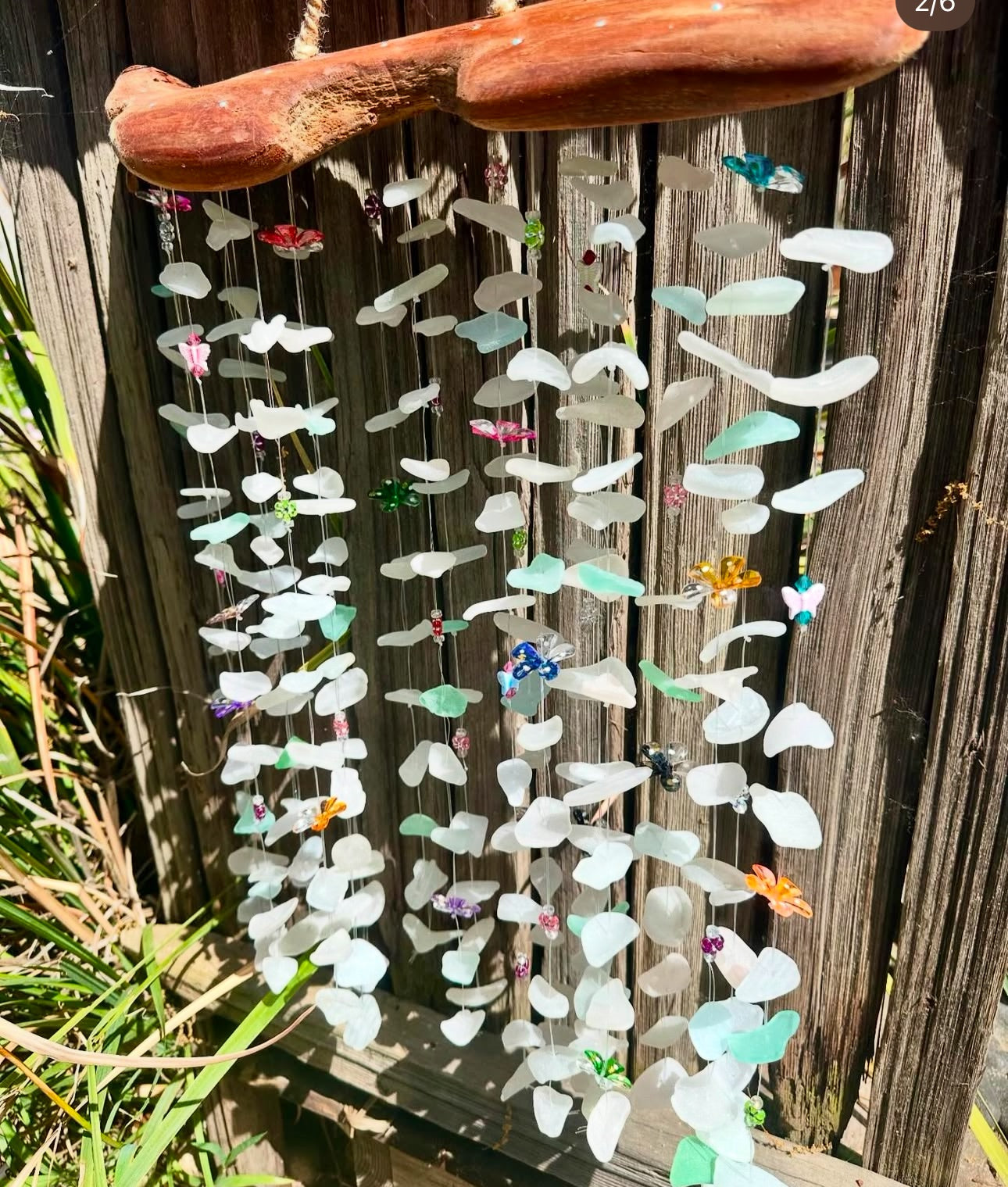 Multi Strand Suncatcher with Whimsical Butterfly Beads