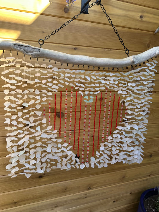 Multi Strand Red Heart Suncatcher