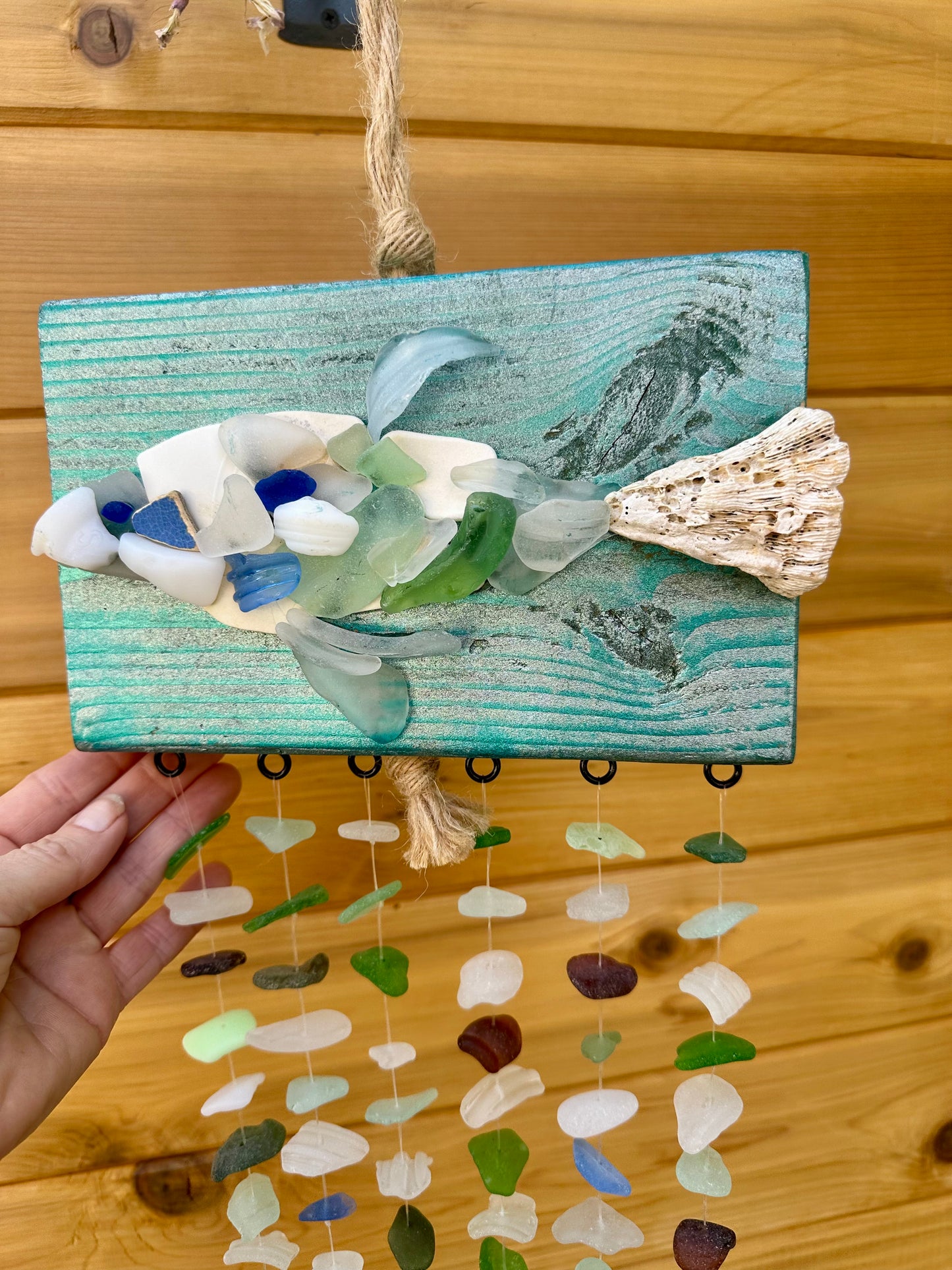 Whimsical Fish Art Suncatcher