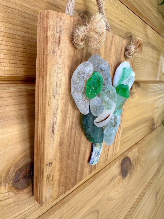 Mini Heart on Natural Wood