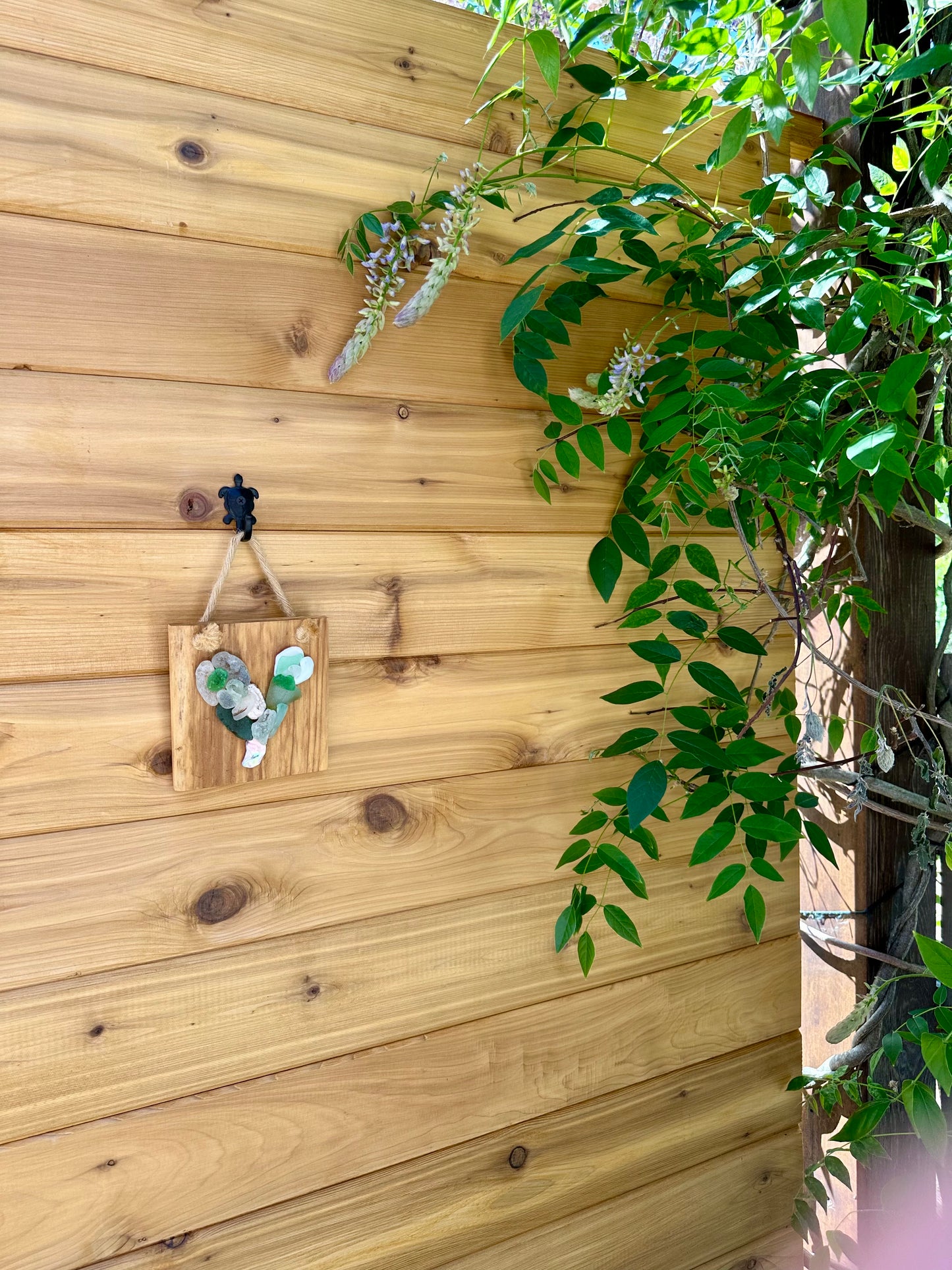 Mini Heart on Natural Wood