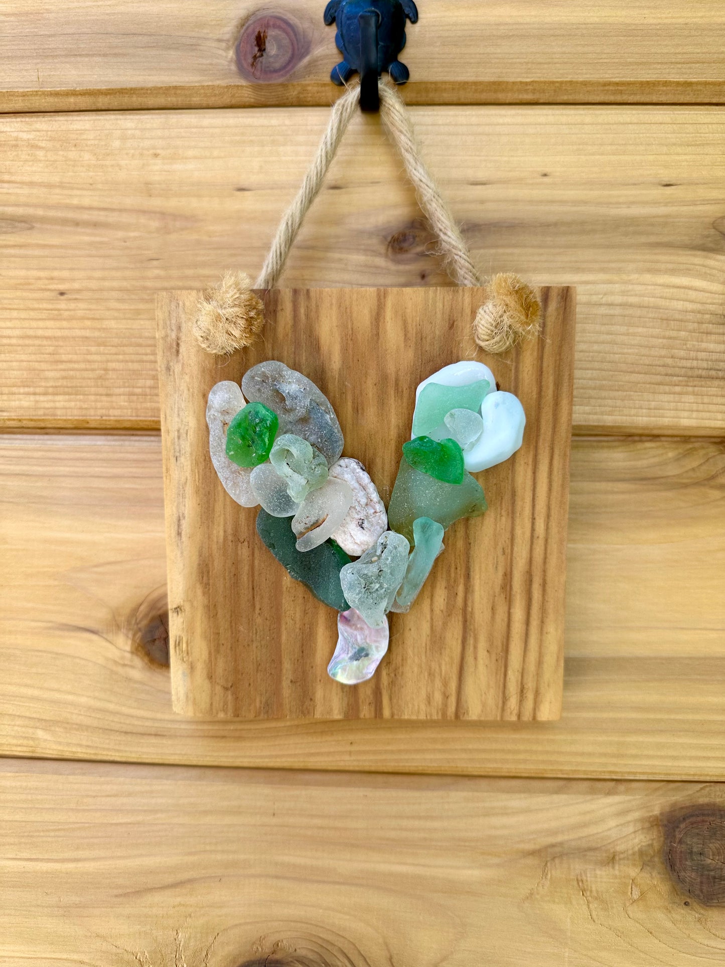 Mini Heart on Natural Wood