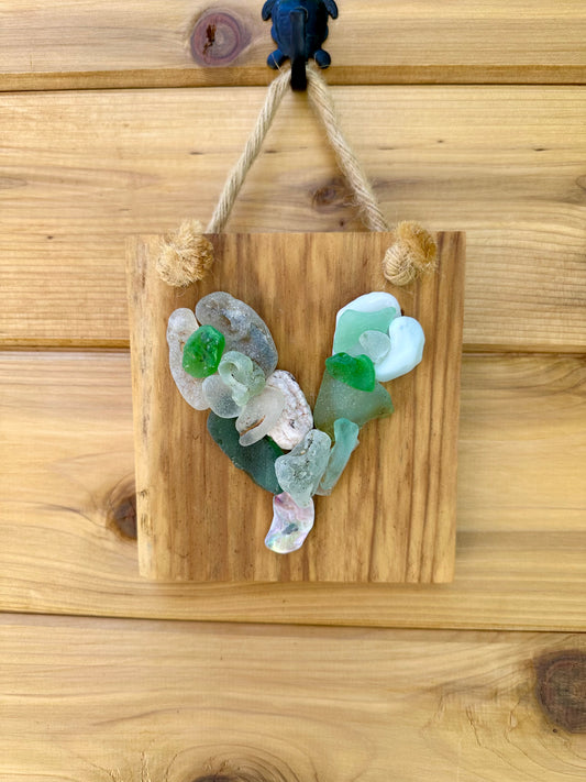 Mini Heart on Natural Wood