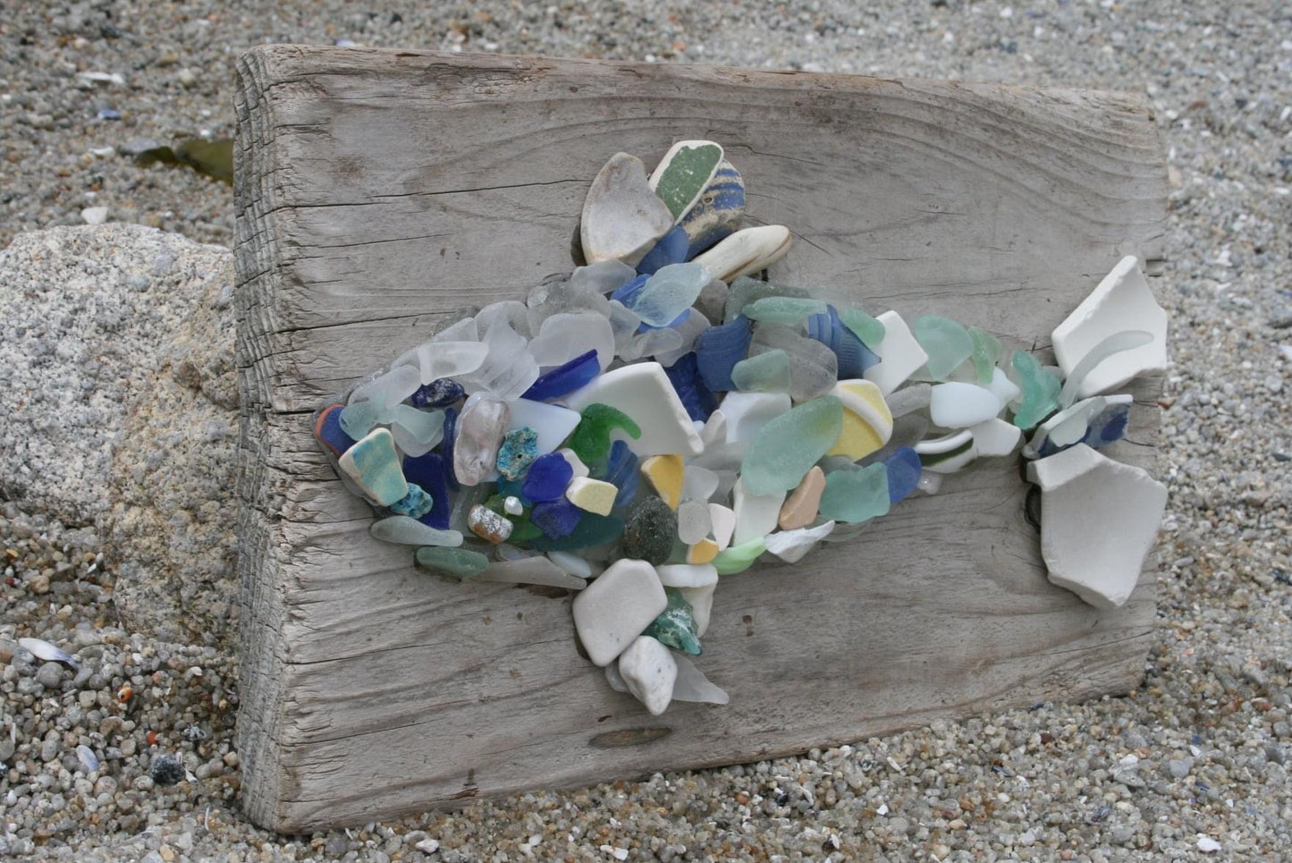 Fish on Weathered Wood