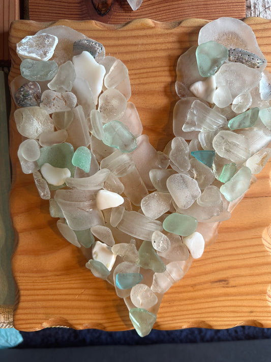 Heart on Chunky Pine
