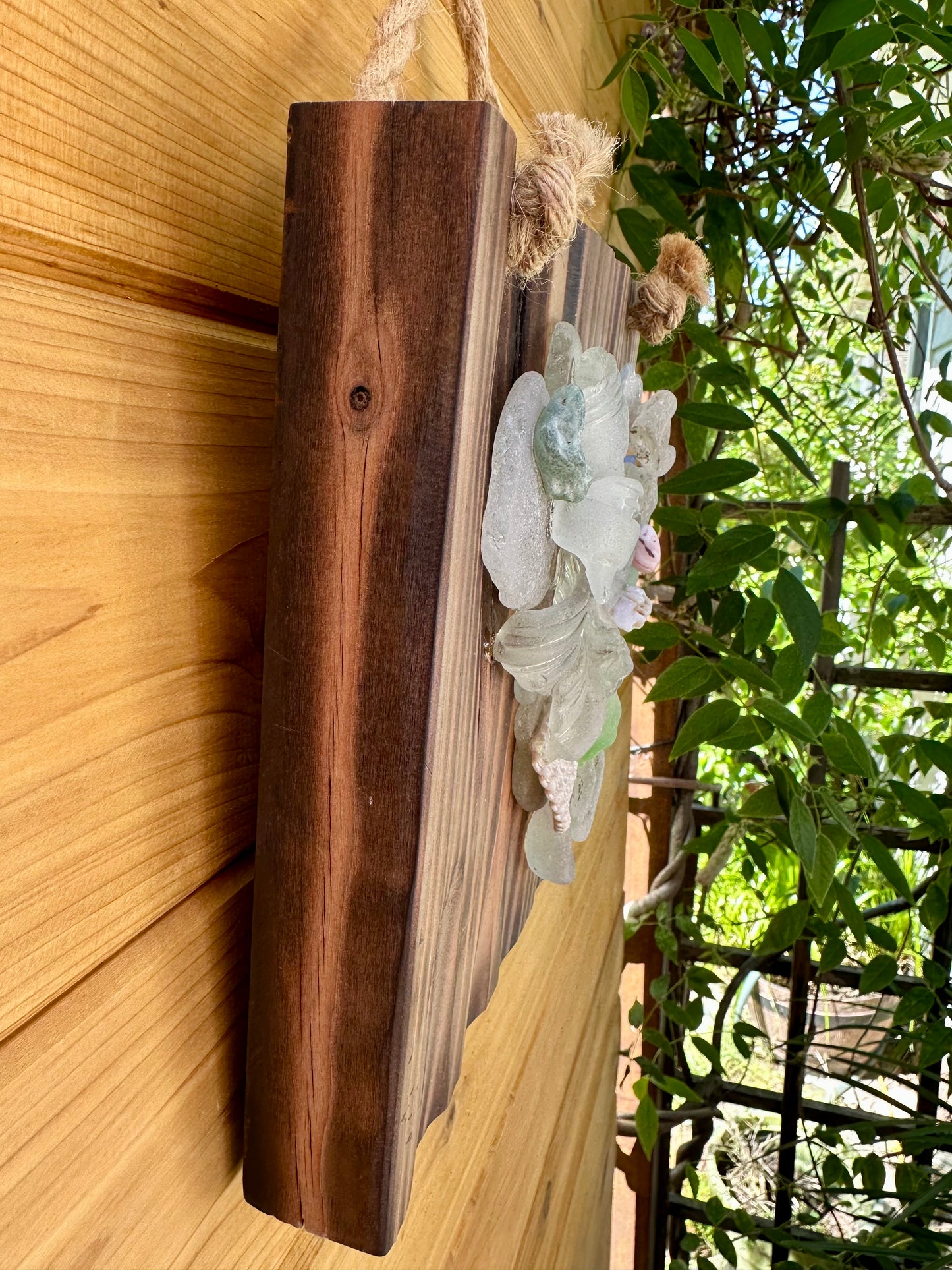 Heart on Chunky Distressed Wood
