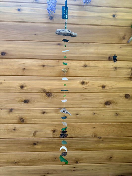 Single Strand Suncatcher with Green Dolphins