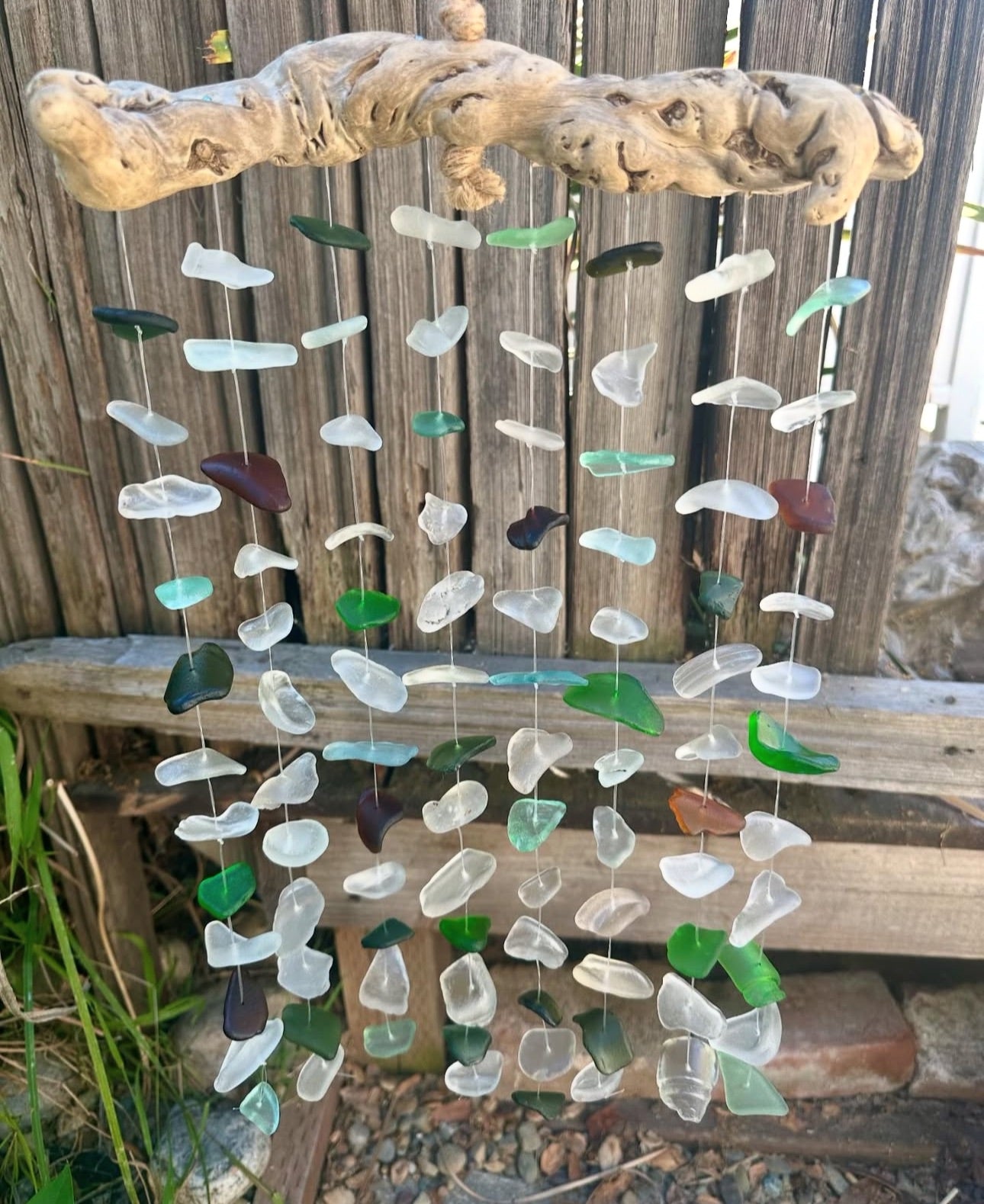 Multi Strand Suncatcher on Burlwood